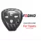 Silicon Cover for Toyota Remote Head Key 4 Button Carbon Fiber Style Black-0 thumb