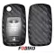 Protect your Volkwagen Flip Remote with our carbon fiber style black silicon cover Our 3 button cover provides protection from scratches and damage, while also adding a sleek and stylish look to your keychain. thumb