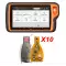 Bundle of VVDI Key Tool Plus Pad and 10 Pieces BE Key Board Yellow XNBZT1GL and 10 Pieces Remote Shell-0 thumb
