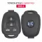 New High Quality KEYDIY Universal Remote Head Key Toyota Style 4 Buttons B35-4 thumb