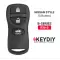 KEYDIY Universal Keyless Remote Key Nissan Style 3 Buttons B36-3 - CR-KDY-B36-3  p-3 thumb
