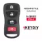 New High Quality KEYDIY Universal Keyless Remote Key Nissan Style 4 Buttons B36-4 thumb