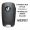 KEYDIY Universal Wireless Flip Remote Key Hyundai Kia Style 3 Buttons NB04 - CR-KDY-NB04  p-3 thumb
