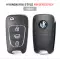 KEYDIY KD Universal Flip Wireless NB Series Remote Key Hyundai Kia Style NB04 3 Button for KD-X2 and Mini KD remote maker thumb