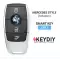 KEYDIY Universal Smart Proximity Remote Key Mercedes Style 3 Button ZB11 - CR-KDY-ZB11  p-4 thumb