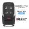 KEYDIY Dodge RAM Type Universal Smart Proximity Remote Key 5 Button ZB18 thumb