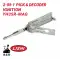 Original Lishi YH35R for Yamaha Ignitions Extended Length Reader 2-in-1 Decoder and Pick With Magnetic Gate-0 thumb
