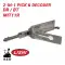 Original Lishi MIT11R for Mitsubishi 2-in-1 Pick Decoder Door Trunk Anti Glare-0 thumb
