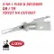 Original Lishi TOY2T V4 Cutout For Toyota Lexus 2-in-1 Pick Decoder Single Lifter-0 thumb