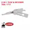 Original Lishi YA4 Y11 2-in-1 Pick and Decoder Anti Glare-0 thumb