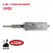 Original Lishi YH35 for Yamaha Motor Bikes (REVERSE OF YH35R) 2-in-1 Pick & Decoder Anti Glare-0 thumb