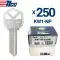 ILCO Nickel Plated Finish Key Blank KW1 Kwikset Pack of 250-0 thumb