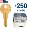 ILCO Y11 Metal Head key Blank Brass Finish for Yale Pack Of 250-0 thumb