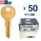 ILCO Y11 Metal Head key Blank Brass Finish for Yale Pack Of 50-0 thumb