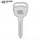 Mechanical Double-Sided Large Head 10-Cut Metal Head Key For GM B91 P1111-0 thumb