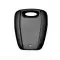 MFK Multi Function Key Head, high quality aftermarket durable plastic key shell head  Fiat Black Style thumb