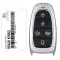 2022-2024 Hyundai Santa Cruz Smart Remote Key 95440-K5002 TQ8-FOB-4F27 5 Button-0 thumb