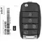 2019-2021 KIA Sedouna Flip Remote Key 95430-A9350 TQ8-RKE-4F37 6 Button-0 thumb