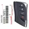 2024-2025 Lexus UX Hybrid (UX250h - UX300h) Smart Remote Key 8990H-76F20 HYQ14FLC 4 Button-0 thumb