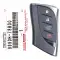 2025 Lexus NX Smart Remote Key 8990H-78B00 HYQ14FLD 4 Button-0 thumb