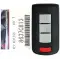 2016-2020 Mitsubishi Outlander Smart Remote Key 8637C813 OUC644M-KEY-N 4 Button-0 thumb
