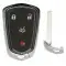 Smart Remote Shell For Cadillac ATS, CTS, XTS HU100 4 Buttons With Emergency Key-0 thumb