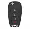 Flip Remote Key Shell for Chevrolet 4 Button Remote Start LXP-T004-0 thumb