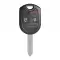 Ford 3 Button Remote Head Key Shell H75 New Style With Standard Blade thumb