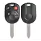 Remote Head Key Shell For Ford H75 4 Button With Trunk Clip-on-0 thumb