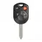 Ford 4 Button Old Style Remote Head Key Shell H75 thumb