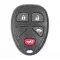 Keyless Entry Remote Key Shell for GM 4 Button Sliding Door KOBGT04A-0 thumb
