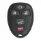 Keyless Entry Remote Key Shell for GM 5 Button Remote Strat OUC60270 OUC60221-0 thumb
