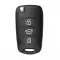 Flip Key Fob Shell For Hyundai KIA HYN14R 3 Button-0 thumb