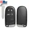 ILCO Smart Remote Key Shell for 2011-2018 Chrysler 5 Button SHELL-CHRY-PRX5B2-0 thumb