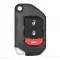 Remote Key Shell For Jeep Smart Flip Remote Key OHT1130261 68416782AA-0 thumb