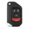 Remote Shell Key for Jeep Smart Flip Remote Key OHT1130261 68416784AA-0 thumb