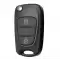 KIA Soul Flip Remote Key Shell 3 Button With TOY48 Laser Blade  thumb