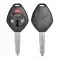 Remote Head Key Shell For Mitsubishi With MIT11R MIT3 Blade 4 Button (Clip-on)-0 thumb