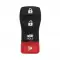 Rubber Key Fob Shell For Nissan 4 Button-0 thumb