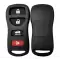 Remote Shell With Rubber Pad For Nissan 4 Button-0 thumb