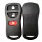 Remote Shell With Rubber Pad For Nissan 3 Button-0 thumb