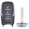 Smart Remote Key Shell for RAM 1500 4 Button Air Suspension FCCID: OHT-4882056-0 thumb