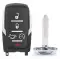 Smart Remote Key Shell for RAM 1500 5 Button for FCCID: 0HT4882056, OHT4882056-0 thumb