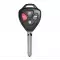 Toyota Scion Remote Head Key Shell Replacement With Blade TOY43 4B thumb
