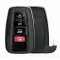 Toyota Smart Remote Key Shell 4 Button with Emergency Blade thumb