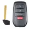 Smart Remot Key Shell for Toyota 4 Button Tailgate With Emergency Key-0 thumb