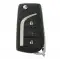 Flip Remote Key shell for Toyota 3 Button-0 thumb