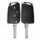 Flip Remote Key Shell For VW 4 Button With Flip Blade HU163T HU66-0 thumb