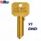 ILCO DND-Y1 Do Not Duplicate Y1 Key Blanks – Brass-0 thumb