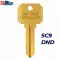 ILCO DND-SC9 Do Not Duplicate SC9 Key Blanks – Brass-0 thumb